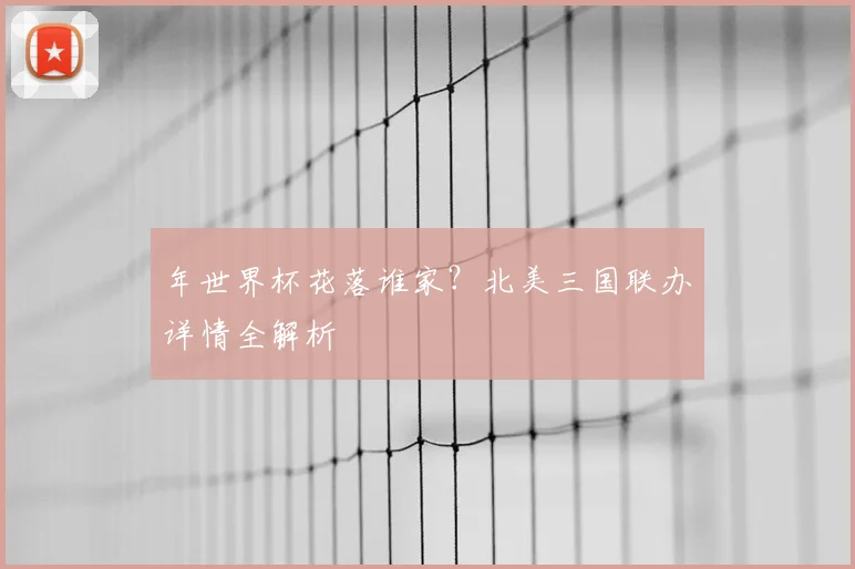 年世界杯花落谁家?北美三国联办详情全解析