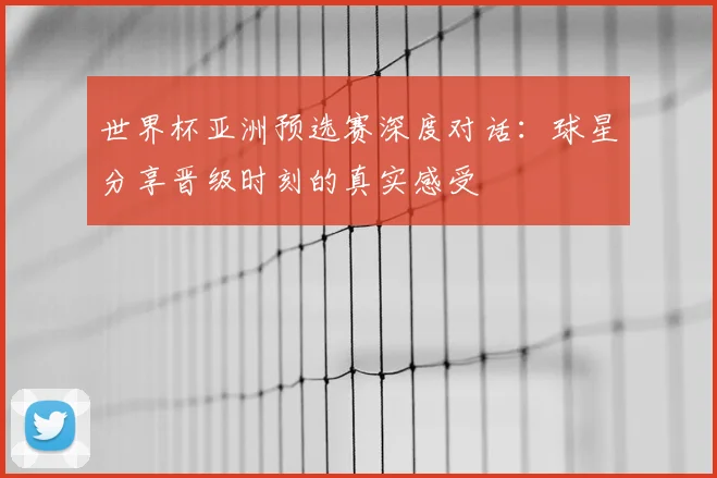世界杯亚洲预选赛深度对话：球星分享晋级时刻的真实感受