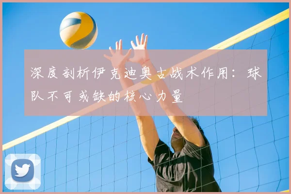 深度剖析伊克迪奥古战术作用：球队不可或缺的核心力量